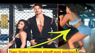 'Tiger Shroff Sister Krishna | Krishna Shroff Hard Workout | #shorts #KrishnaShroff'