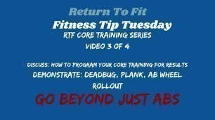 'Fitness Tip Tuesday by Return To Fit: Real Core Training Part 3 of 4'