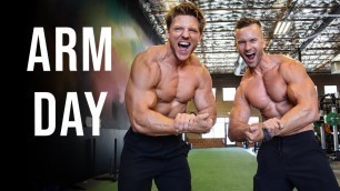 'Epic Arm Day Workout with Steve Cook, the Buttery Bros, and Demi Bagby | Scott Mathison'