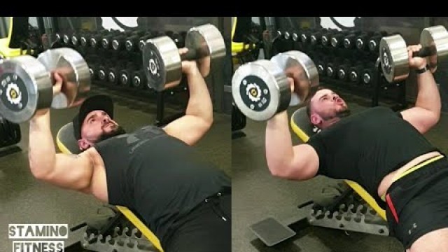 'STAMINO FITNESS - INJURY RETURN DUMBELL CHEST PRESS INCLINE DROP SET - 44KG TO 22KG'