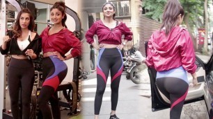 'Shilpa shetty Very $exy looks In Skin Tight Gym Dress | Shilpa shetty Gym Workout'